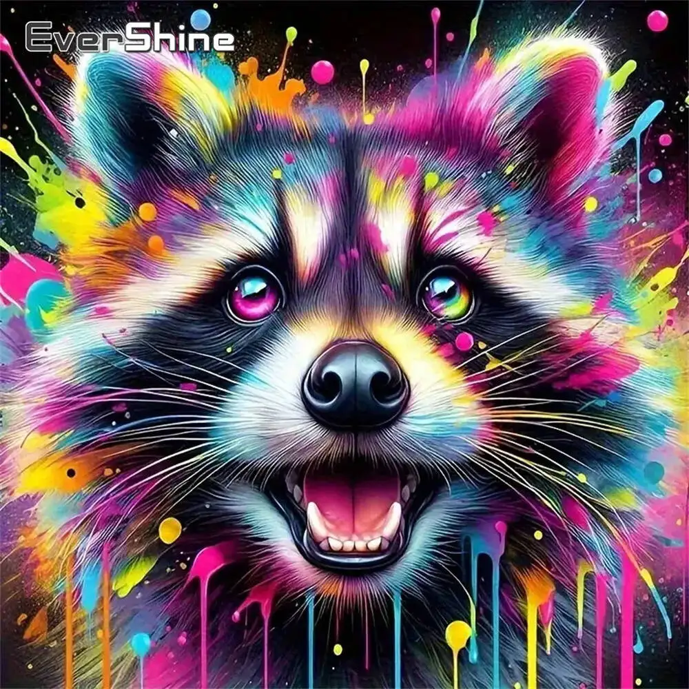 Evershine Diamant-Gemälde, Hund, Tier, Cartoon, komplett, quadratisch, rund, Diamant-Mosaik, Badezimmer, DIY-Bastelset, Heimdekoration