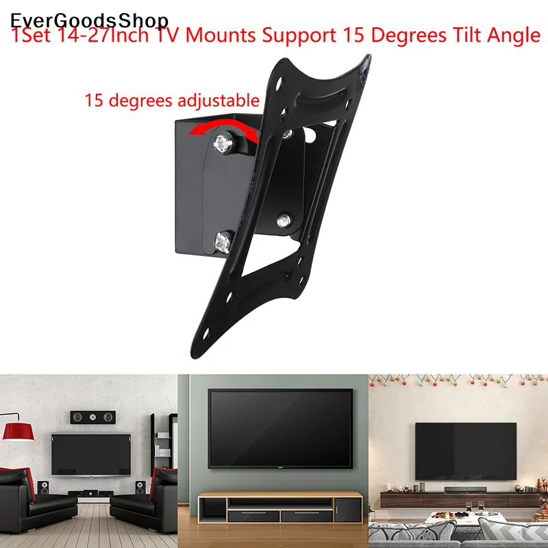 Flat Panel Mount Tilt - Yeni 1 Set 14-27 İnç TV