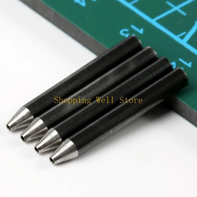 KX4B 라운드 스틸 가죽 홀 펀처 3mm 가죽 공예 홀 펀치 커터 벨트