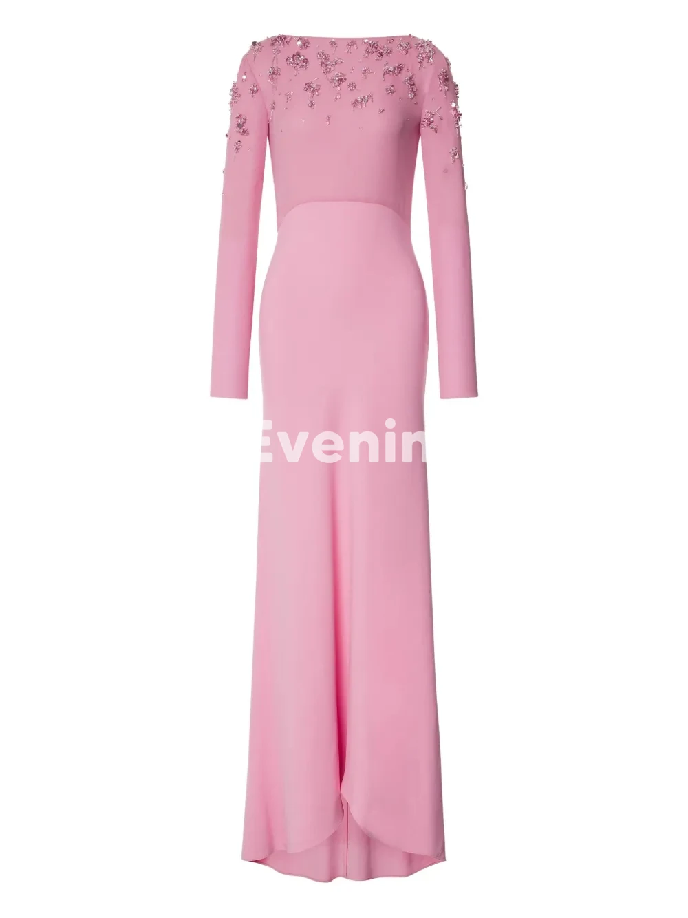 Simin Women's O-neck Beaded Mermaid Saudi Evening Dresses With Long Sleeveless Floor-Length Formal Elegant Party Dresses 2025