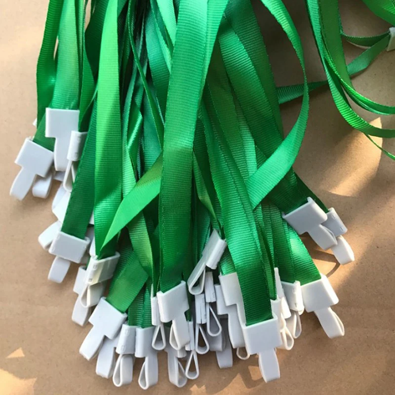 18pcs Mixed Color Lanyards ID Badge Holder Bus Pass Case Bank Credit Card Holder Strap Cardholder Work Brand Hanging Neck Ropes