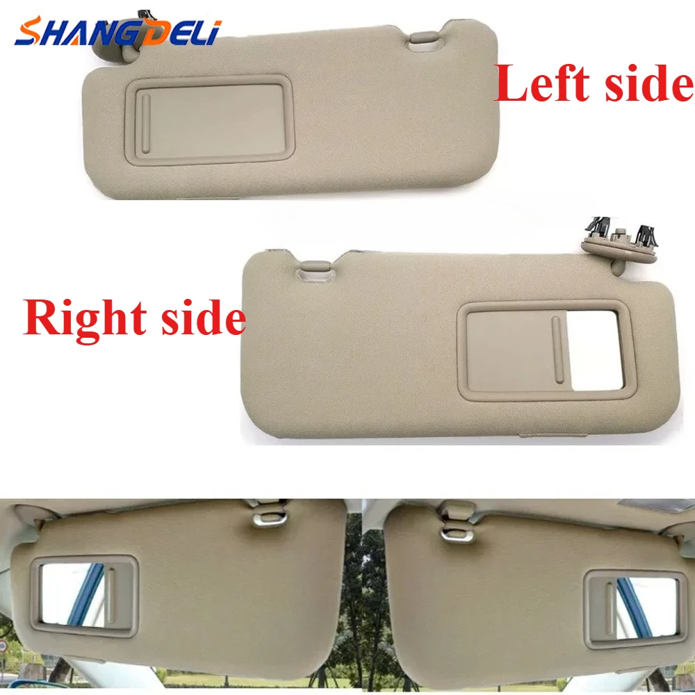 

Подходит для Toyota Corolla 2007 2008 2009 2010 2011 2012 2013, левый и правый солнцезащитный козырек с зеркалом, автомобильный солнцезащитный козырек