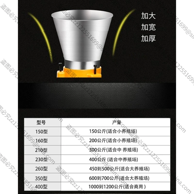 Suitable for Feed Pellet Machine Small Household Chicken, Duck, Pig and Horse Feed Pelletizer Dry and Wet Straw Pelletizer