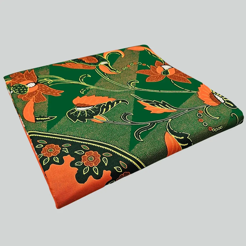 Super Java Wachsblock-bedruckter Stoff, 100% Baumwolle, muslimische Kleidung, Textilien, zur Herstellung von Kleidern, Tüchern, Tischdecken, Heimdekoration, 6 Yards – Detail 2