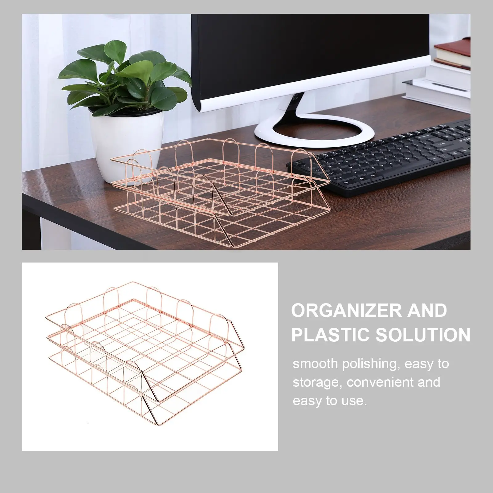 2 قطعة ملف معدني ganizer سلة التخزين حامل مستندات رف المجلات الحديد سطح المكتب صينية اللوازم المكتبية شبكة ganizer مكتب أسود