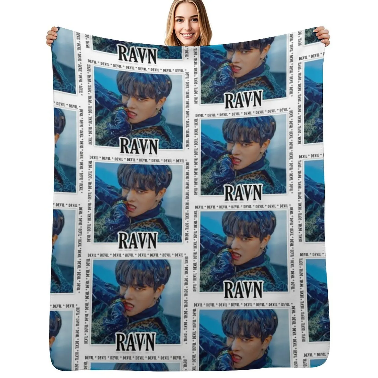 

Oneus - Ravn Throw Blanket Warm Tourist Soft Beds Sofa Throw Blankets