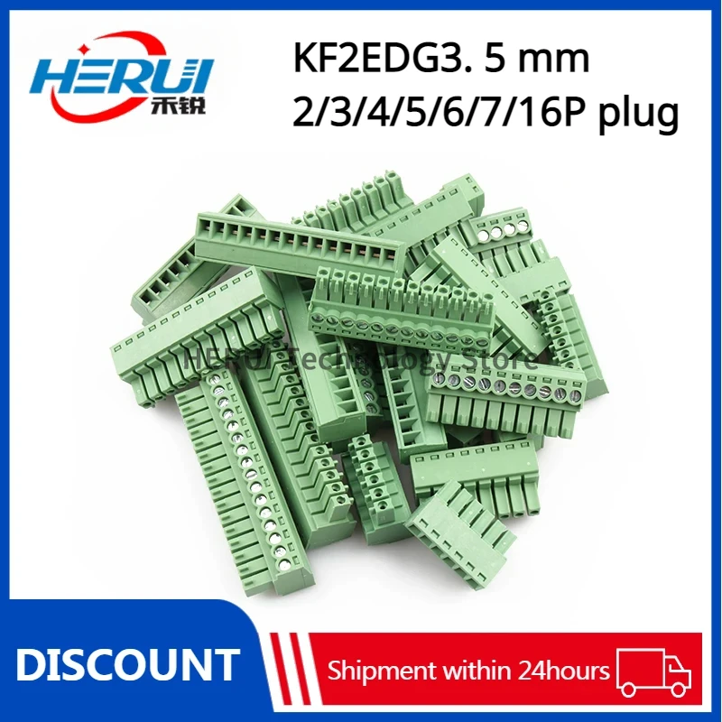 

Wire connector KF2EDGK-3.5 plug-in terminal block KF2EDG3.5MM 2/3/4/5/6/7/16P plug