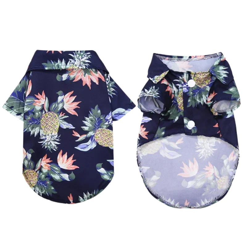 Pet Dog Clothes for Small Dogs Summer Dog Shirt for French Bulldog Chihuahua Puppy Pet Clothing Pug Costume Thin Hawaiian Shirt