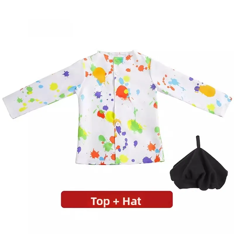 Halloween Children's Painter Cosplay Performance Costume Professional Stage Performance Clothes Nursery School Children's Per...