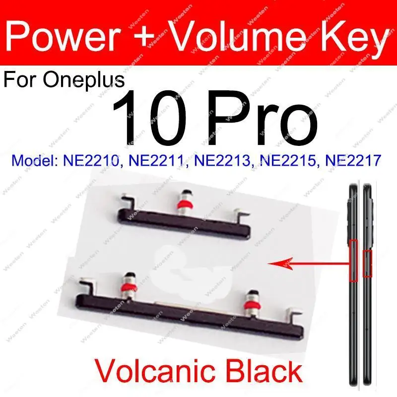 For Oneplus OnePlus 1+ 11 10 Pro 10R ON OFF Power Volume Button Mute ON OFF Volume Side Keys Replacement