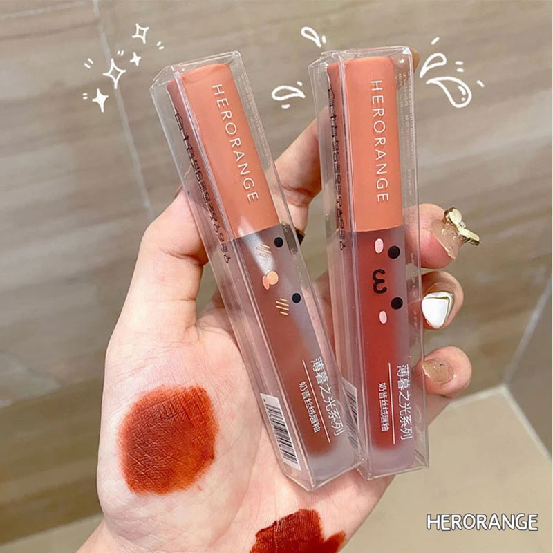 1/2 Stuks Fluwelen Lucht Lipgloss Milkshake Lip Glazuur Matte Lippenstift Koreaanse Cosmetica Hydraterende Waterdichte Make-Up Maquillaje Tslm1