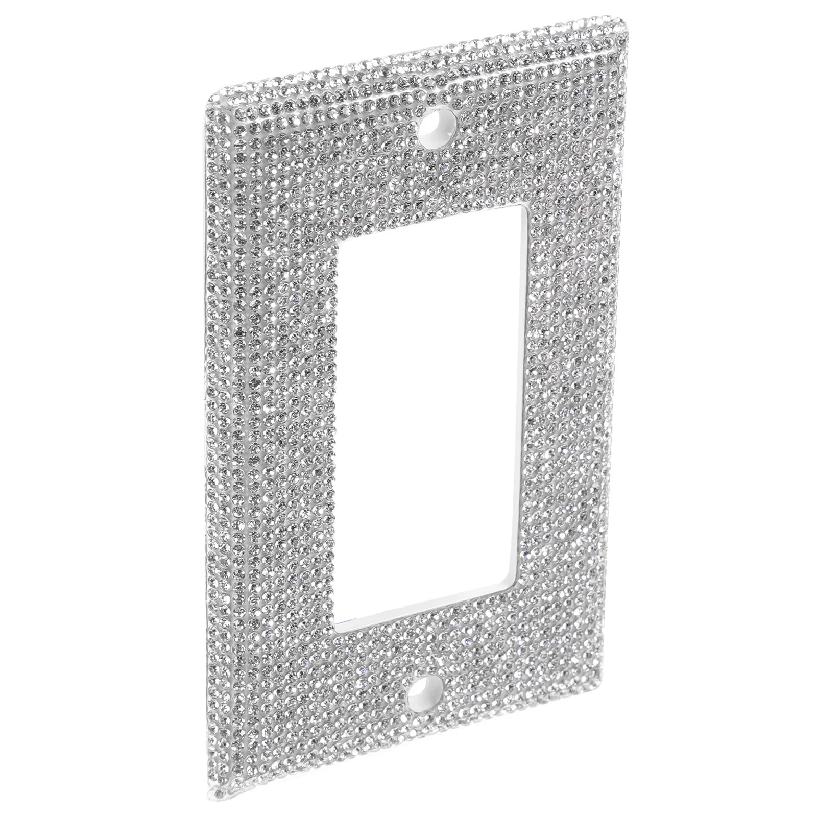 

1 Beautiful Rhinestone 1-Slot Light Switch Cover Wall Plate Durable Outlet Covers for Home Office Bling Light Cover