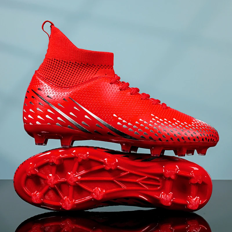 

Professional Original Society Football Boot High-top Futsal Hall Football Boot Leather Lightweight Football Sneakers for Men