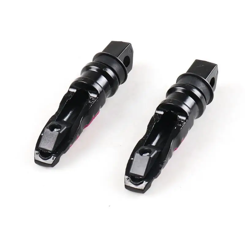 Aluminum Motorcycle Rear Passenger Foot Pegs Pedals Footrest Scooter Foot-Peg Motorbike Pedal Modification 2pcs /set