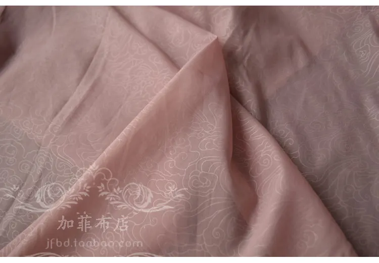 Organza Fabric By The Meter for Clothing Wedding Dresses Skirts Sewing Cloud Pattern Yarn Thin Jacquard Soft Summer