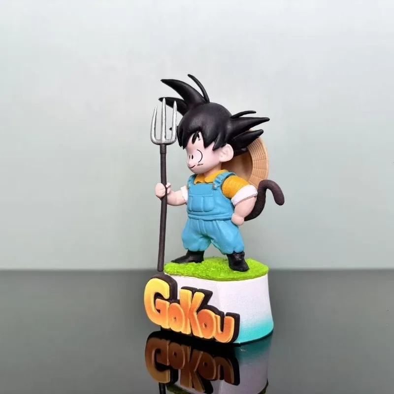 Dragon Ball Super infancia Goku Dragon Ball granjero Goku lindo regalo figura modelo ornamento