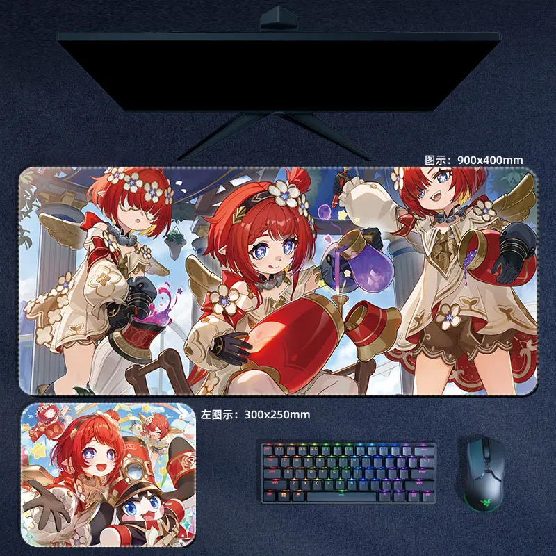 Honkai Star Rail Tribios Mouse Pad Anime Cute Large Mousepad Computer Keyboard XXL Padding Pc Gaming Accessories Office Desk Mat