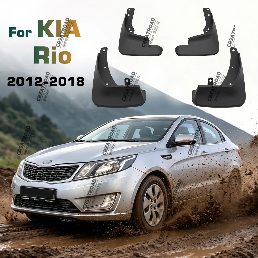 Für kia rio Limousine 2014-2018 Schmutz fänger Spritz schutz Schlamm klappe vorne hinten Kotflügel Kotflügel 4 Stück Auto Schmutz fänger Auto Zubehör