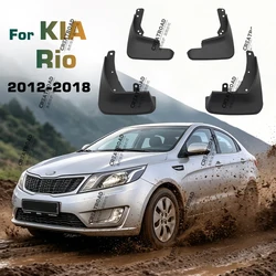 For KIA Rio Sedan 2012-2018 Mudflaps Splash Guards Mud Flap Front Rear Mudguards Fenders 4Pcs Car Mud Flaps Auto Accessor