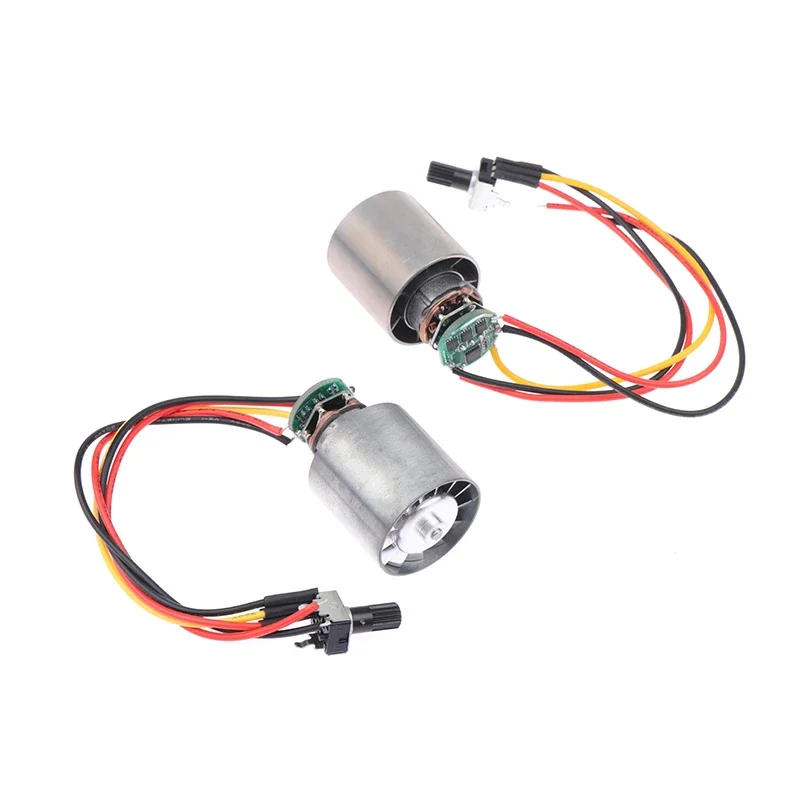 DC 9/12/24V Mini Brushless Motor 100000RPM High-speed CNC Aluminum Alloy Impeller Ducted Fan Stepless Speed Regulation