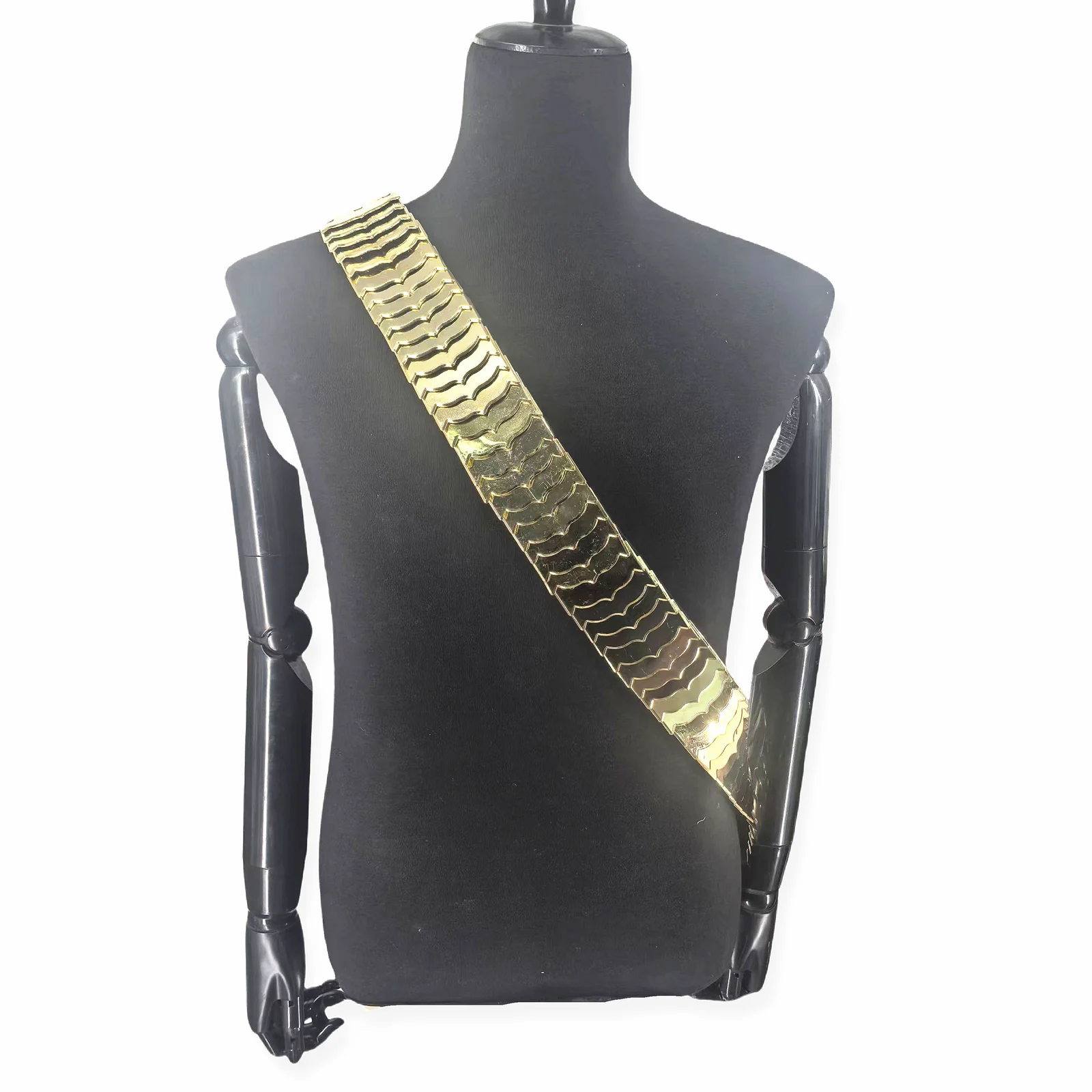 Tribute Michael Jackson Jam Shoulder Belt Strap in Metal Golden Cosplay 1:1