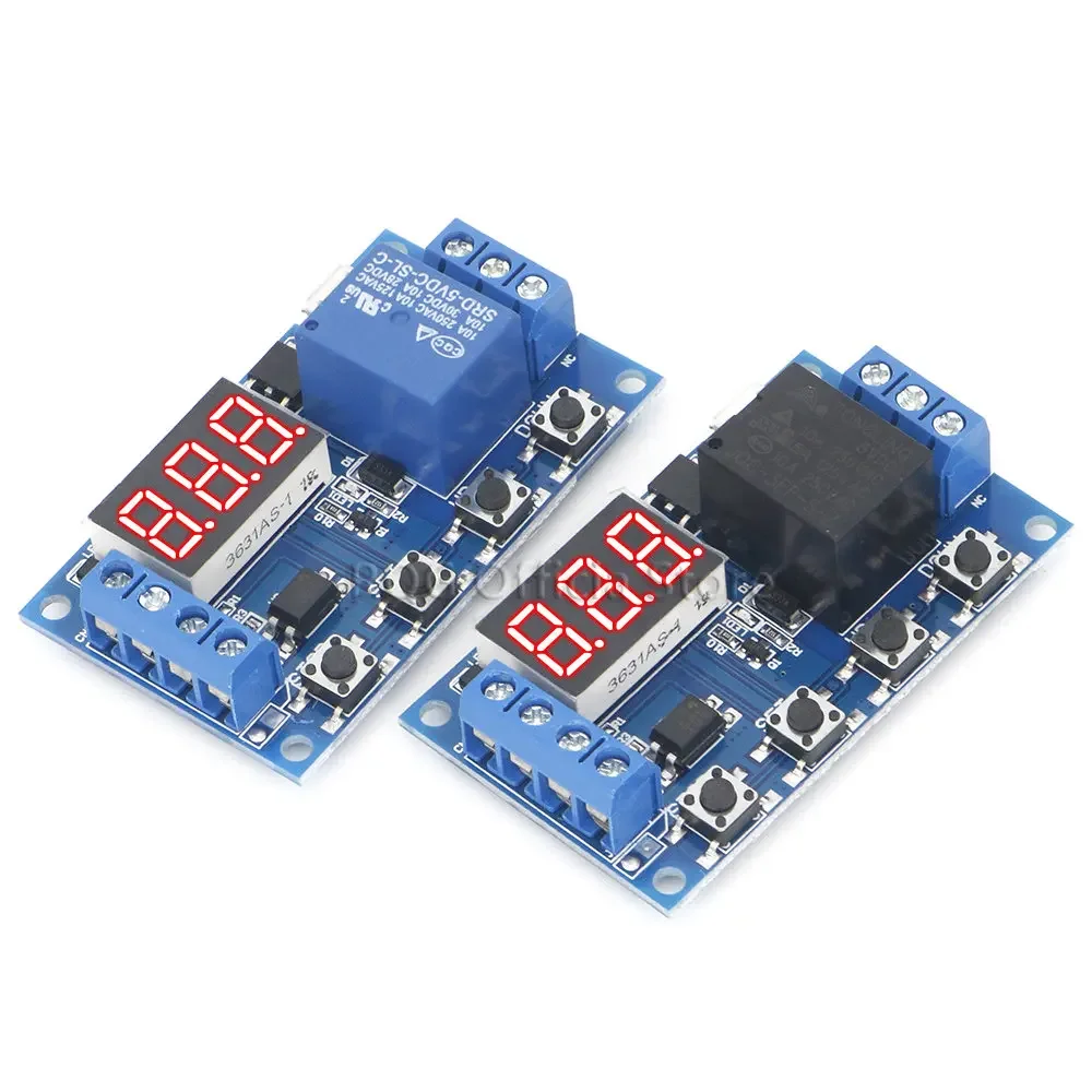 DC 6-30V Support Micro USB 5V LED Display Automation Cycle Delay Timer Control Off Switch Delay Time Relay 6V 9V 12V 24V