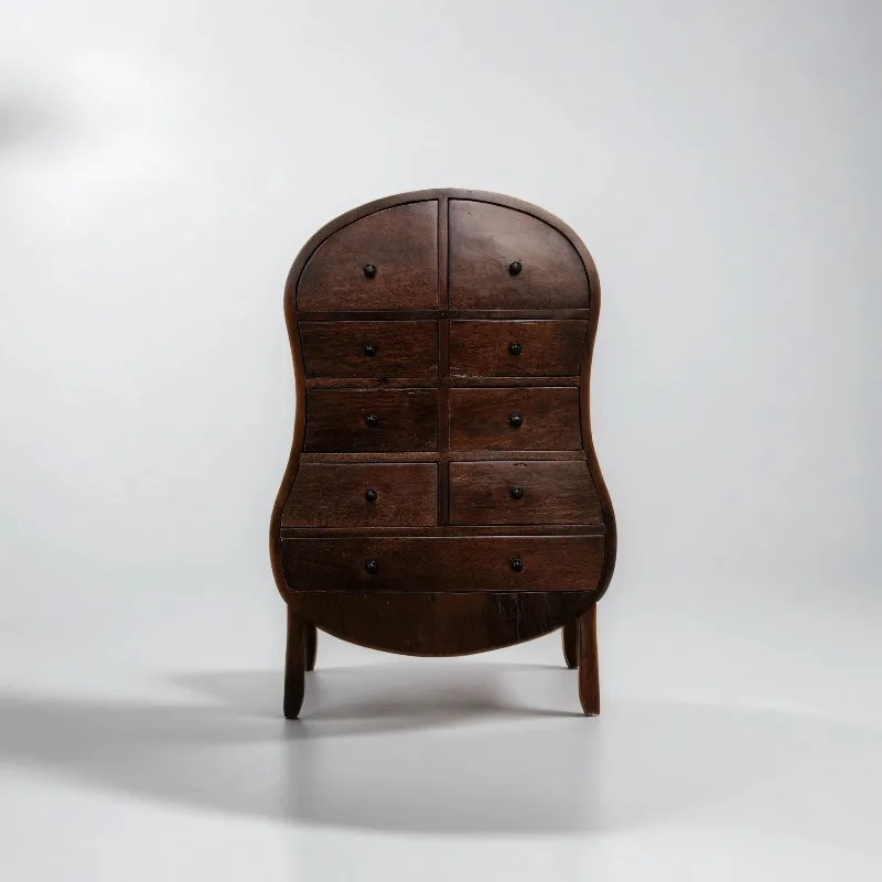 Ancient wood pocket gourd cabinet Solid wood retro style small cabinet
