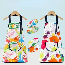 Kids Apron Sleeveless long sleeves Printing Bib Waterproof Gown Graffiti Apron for Children Art Craft Paint Drawing Dressing