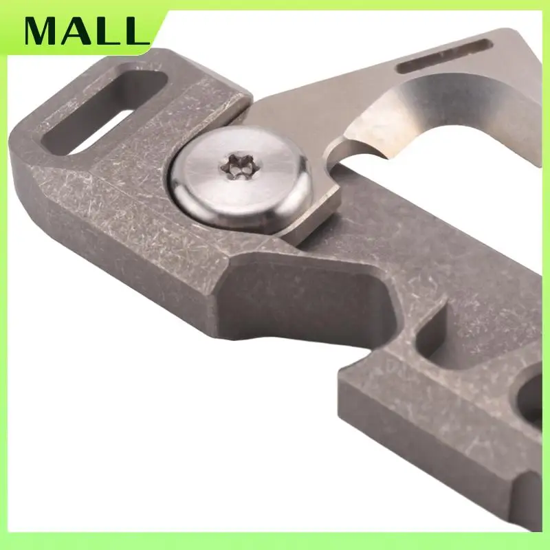 MALL Keychain Multitool Tool Pocket Tool Bottle Opener Keychain Outdoor Tool, Titanium Key Chain,Matte