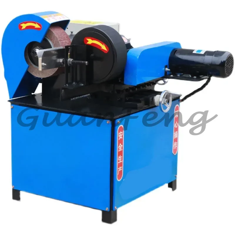 Fully automatic grinding mirror polishing machine steel pipe external abrasive belt drawing machine