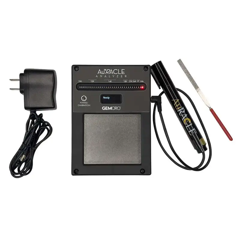 GemOro AuRACLE Gold & Platinum Analyzer Handheld Electronic Tester for Karat Purity (6K-24K) Instant Chemical-Free Testing