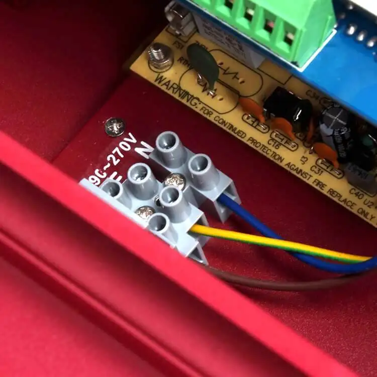 معدات السلامة نظام إنذار الحريق متصل 4 أسلاك معدات السلامة إنذار الحريق الدخان #6