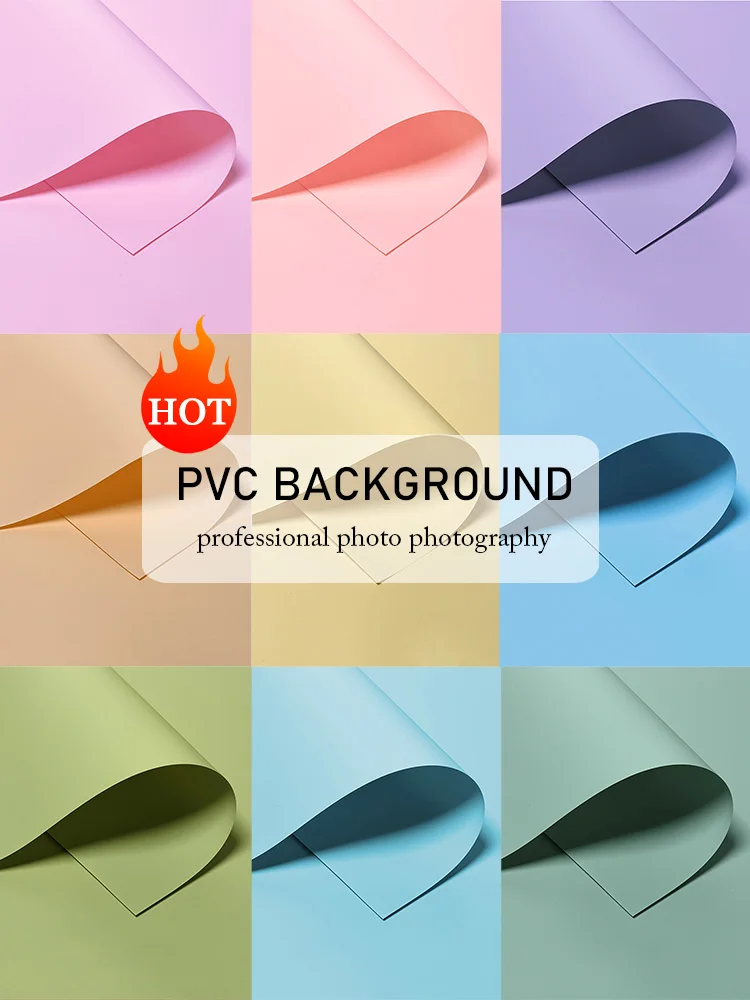 Hot Tabletop Photoshoot Background PVC Props for Photography Photo Food Photographic Matte PVC Board Studio Accessories 110x55cm