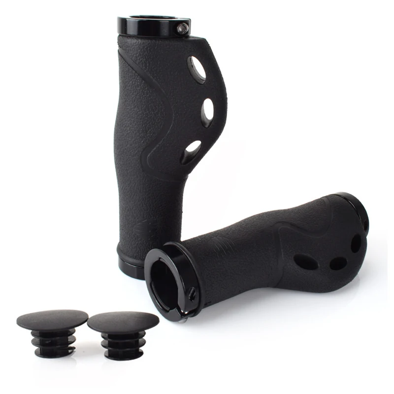 

Rubber Bicycle Grips Anti-Slip Ergonomic MTB Bike Parts Bicycle Grips Black