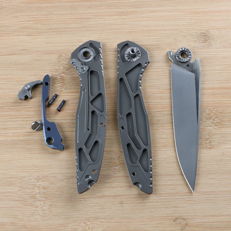 Imagem -06 - Green Plum Lee Folding Knife Ferramenta Edc Tc4 Titânio 3d Handle Frutas Camping ao ar Livre M390 Lâmina