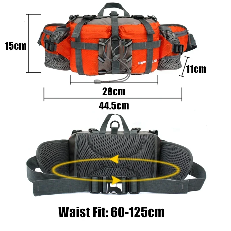 Outdoor Wandelen Taille Tas, Water Cycl Rugzak, Sport Mountain Fles, Waterdichte Nylon Camping Rugzak, Jacht Accessoires