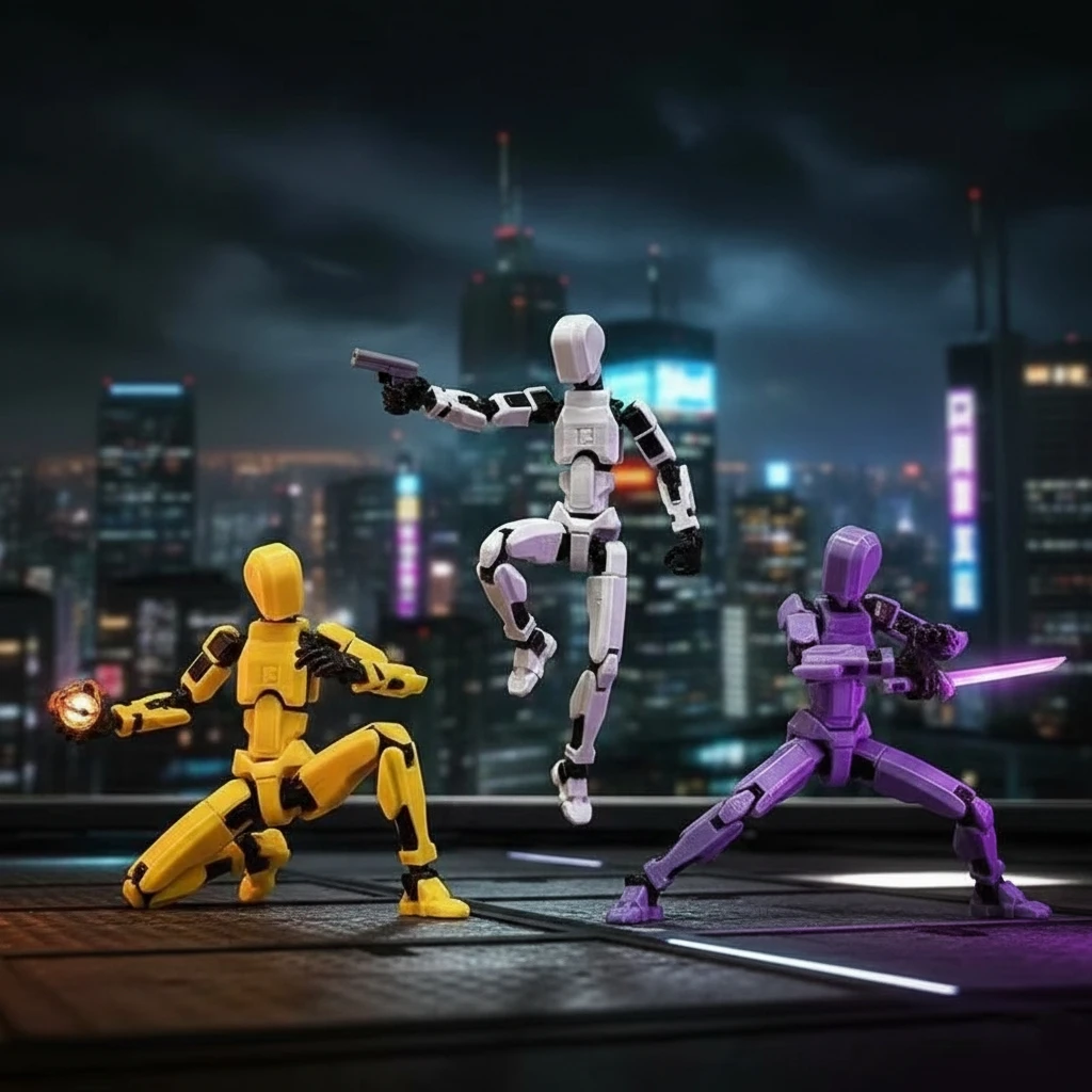 

Multi-Jointed Movable Shapeshift Robot 3D Printed Mannequin Dummy Lucky 13 Robot movable figures adult toys children's toys