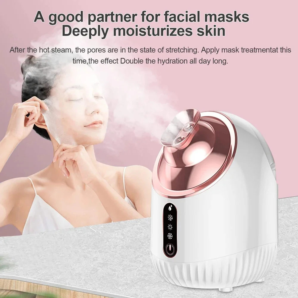 

SPA Face Steamer Nano Mist Sprayer 240ml Cold & Hot Nebulizer Facial Sauna Humidifier Pores Cleansing Moisturizing Instrument