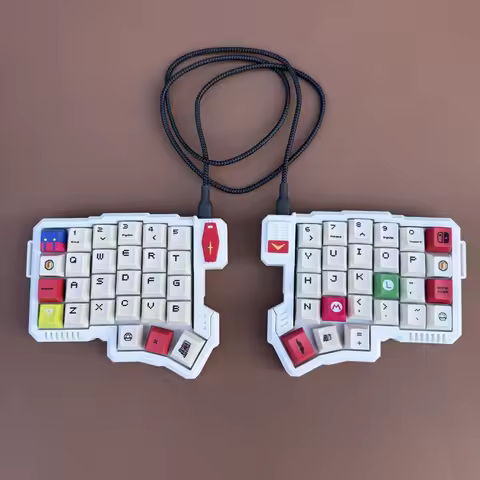 Tenting Silakka54 Split Keyboard Kit Reze Keycap Custom Wired Hot Swap Mechanical Keyboard VIAL/QMK RP2040 Type C Game Keyboard