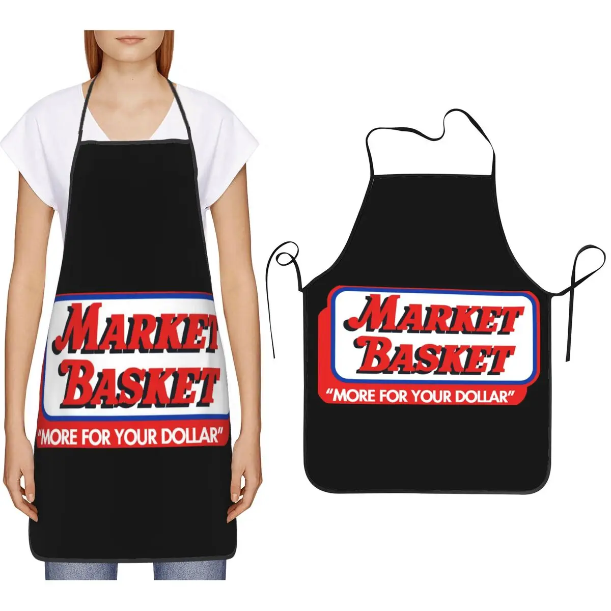 

Рыночная корзина, фартуки для супермаркета, шеф-повар, кулинария, кухня, Tablier, водонепроницаемый нагрудник, кухонный сарафан для чистки для женщин и мужчин, живопись