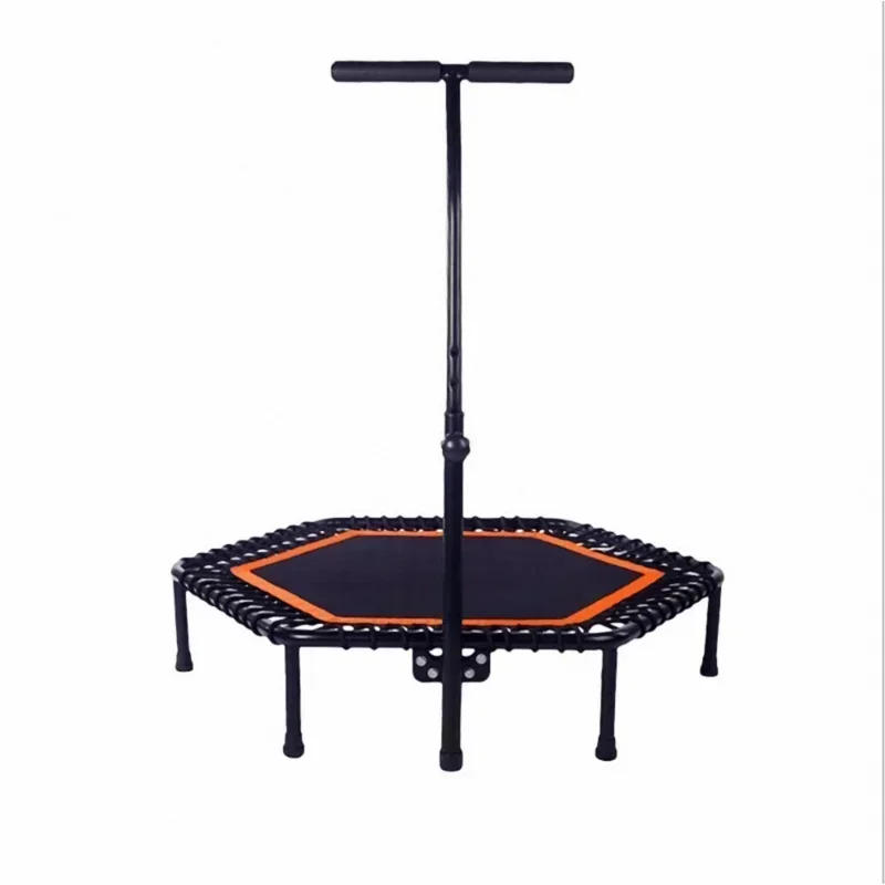 New Load-bearing Trampoline Adjustable Handle Fitnessa Trmpoline Aerobic Exercise Trainer Indoor Mini Trampoline