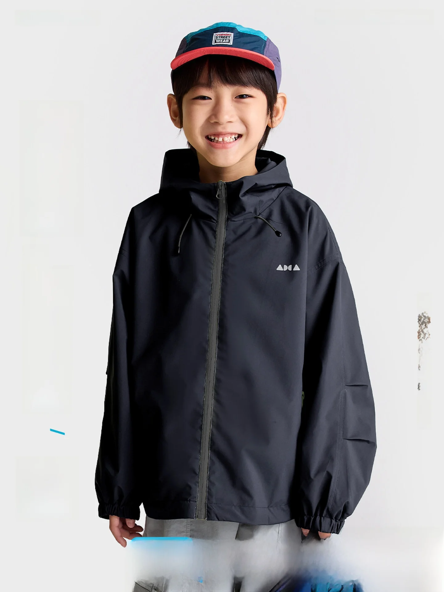 

Gurui Diary Children's Outdoor Casual Hooded Jacket Boys Girls Spring Autumn Waterproof Windproof Zipper Closure Versatile Coat