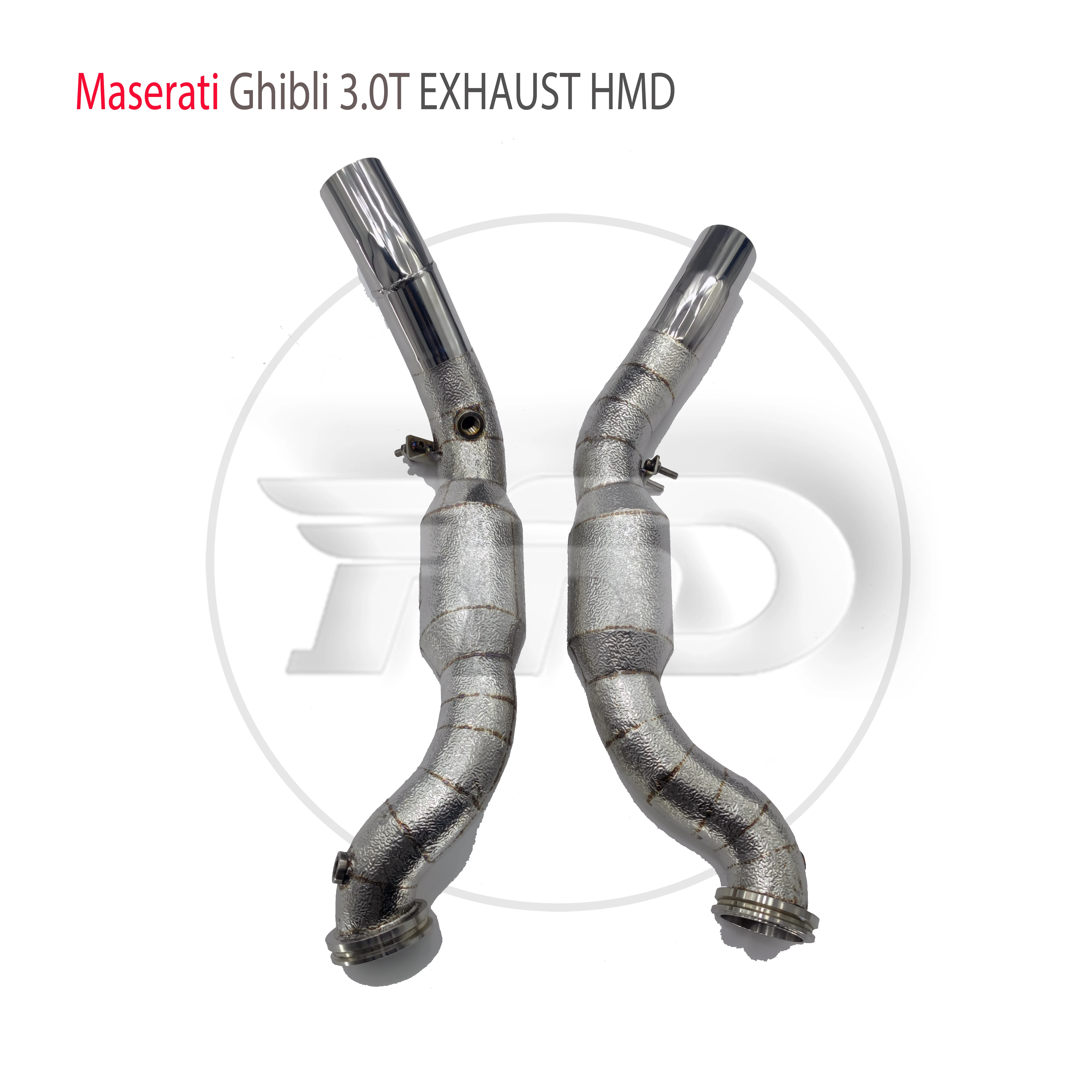 HMD Car Accessories Exhaust System High Flow Performance Downpipe for Maserati Ghibli 3.0T With Catalytic ConverterAuto Parts