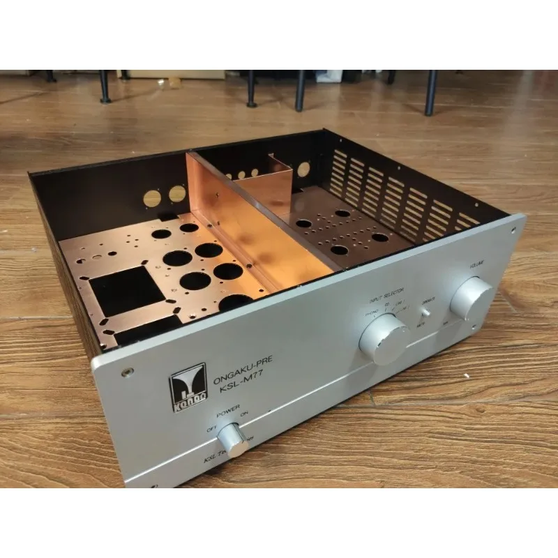 M77 Tube Preamplifier Case Fever shed amplifier Machine DIY Box Preamp Chassis 430x160x330mm