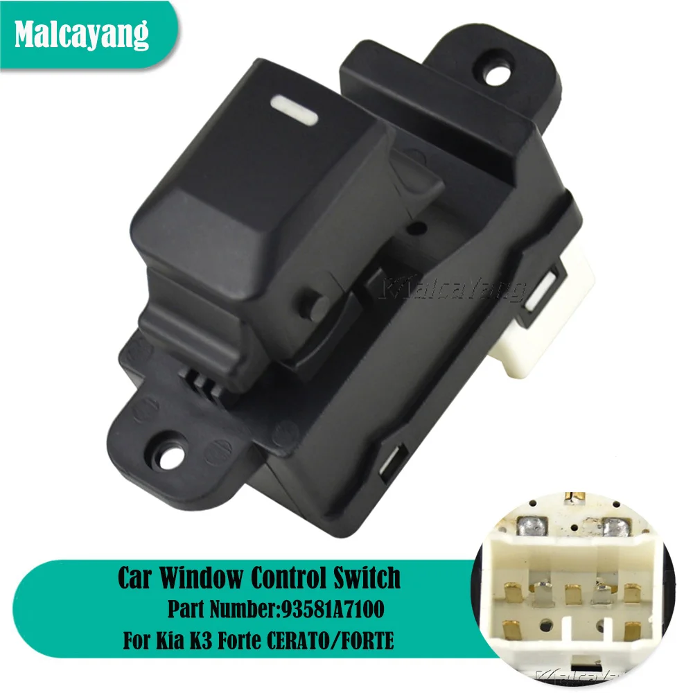 Front Right/Rear Left/Rear Right Car Window Switch For Kia K3 Forte 2012 2013 2014 2015 2016 2017 93581A7100 93581-A7100