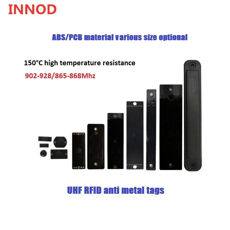창고 관리를 위한 Alien H3 칩 판독 범위 0~8m를 갖춘 860~960Mhz ABS rfid uhf 방지 금속 태그