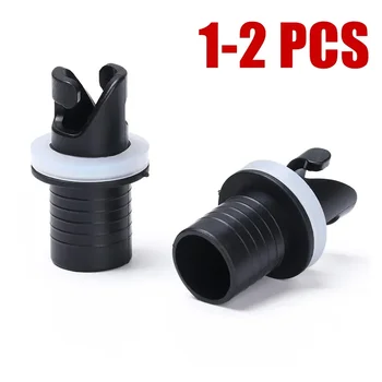 Connettore per gommone per sport acquatici Tappi per valvole dell'aria in nylon PVC Adattatore per tubo flessibile a vite Pompa a pedale per zattera Accessori per barche da pesca per kayak