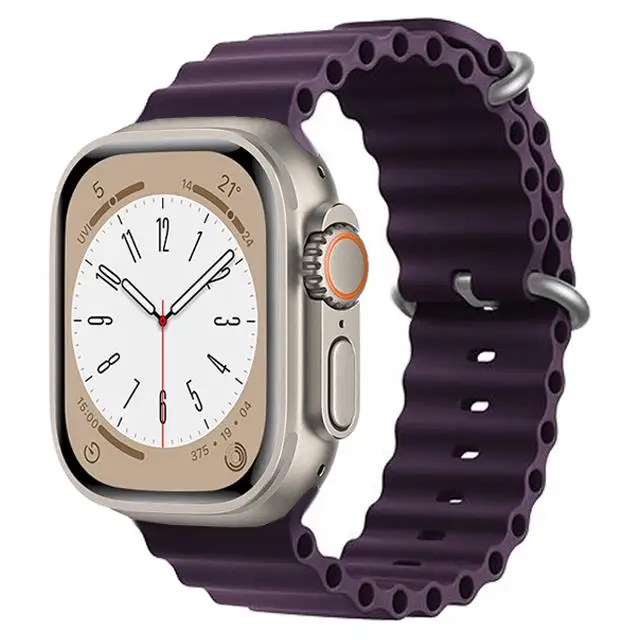 Ocean Strap für Apple Watch Armband Ultra 3 2 49mm 44mm 40mm 45mm 41mm 46mm Silikon Correa Armband iWatch Series 7 6 SE 8 9 10 11