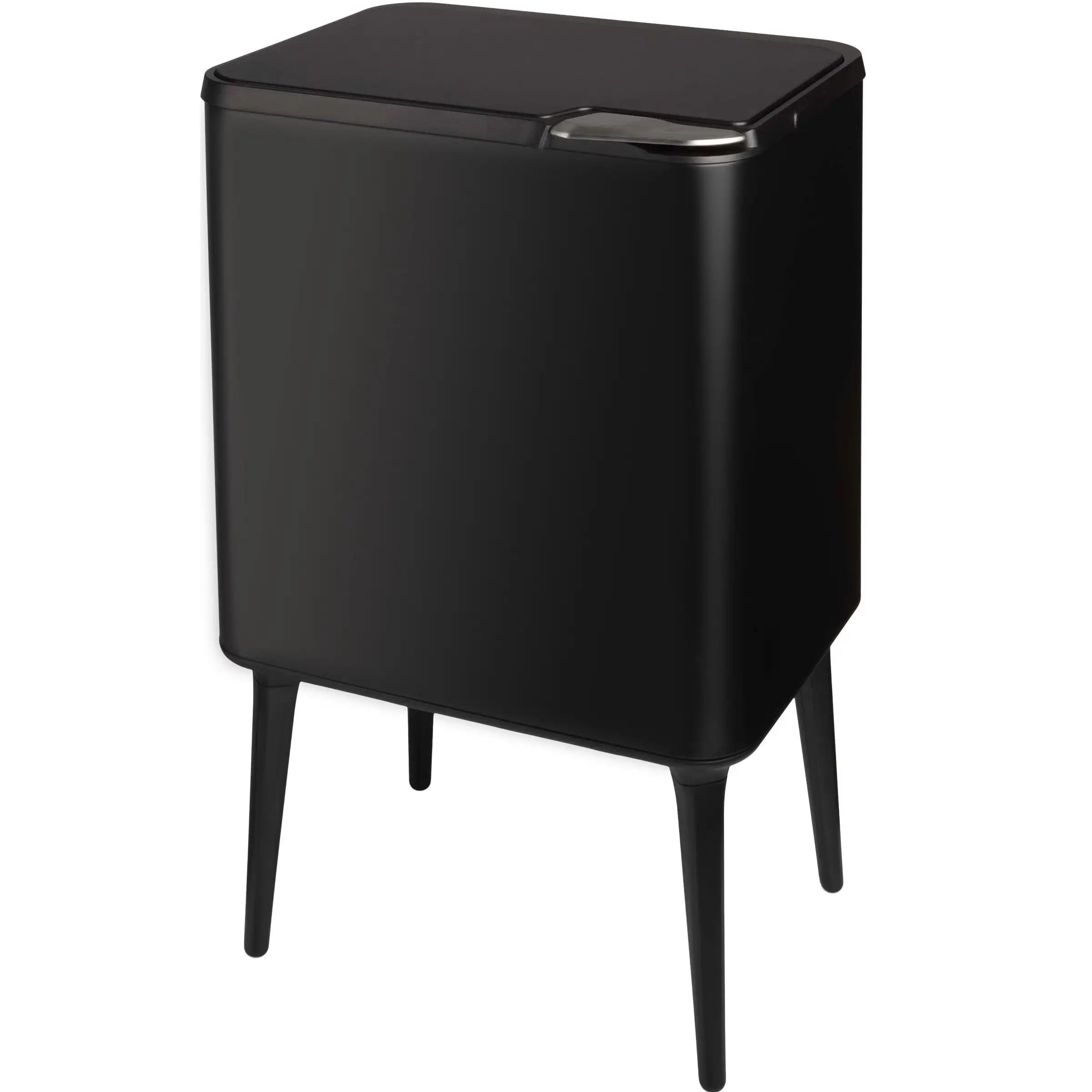 

8.7-Gallon Polypropylene Trash Can with 3L Recycling/Compost Bin (Black)