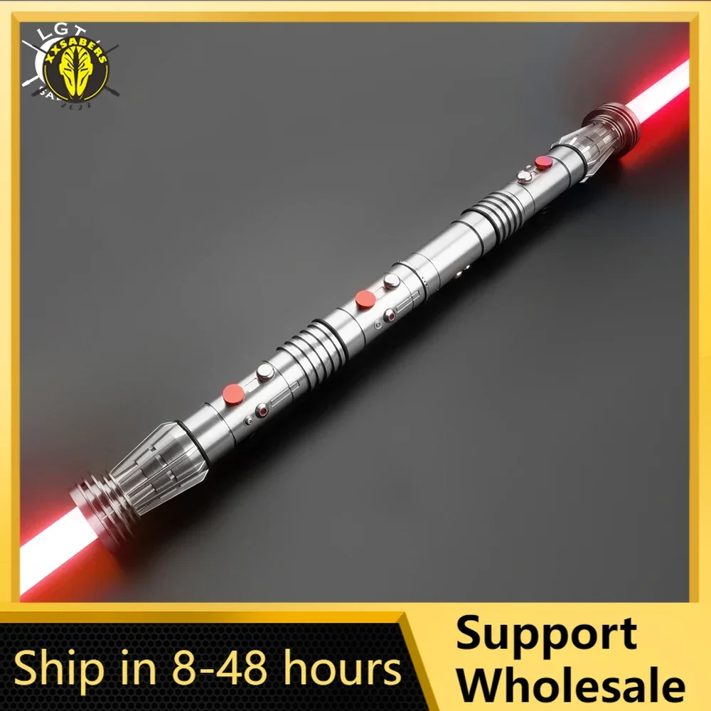 

Laser Saber Darth Maul Lightsaber Sensitive Smooth Swing Heavy Dueling Laser Sword Metal Hilt with 16RGB Sound Fonts Proffie2.2